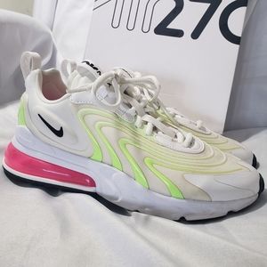 neon pink and green air max